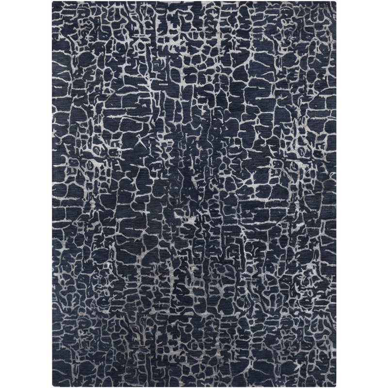 Kymani Hand Tufted Oriental Indoor Rug, Rectangle 8' x 11'