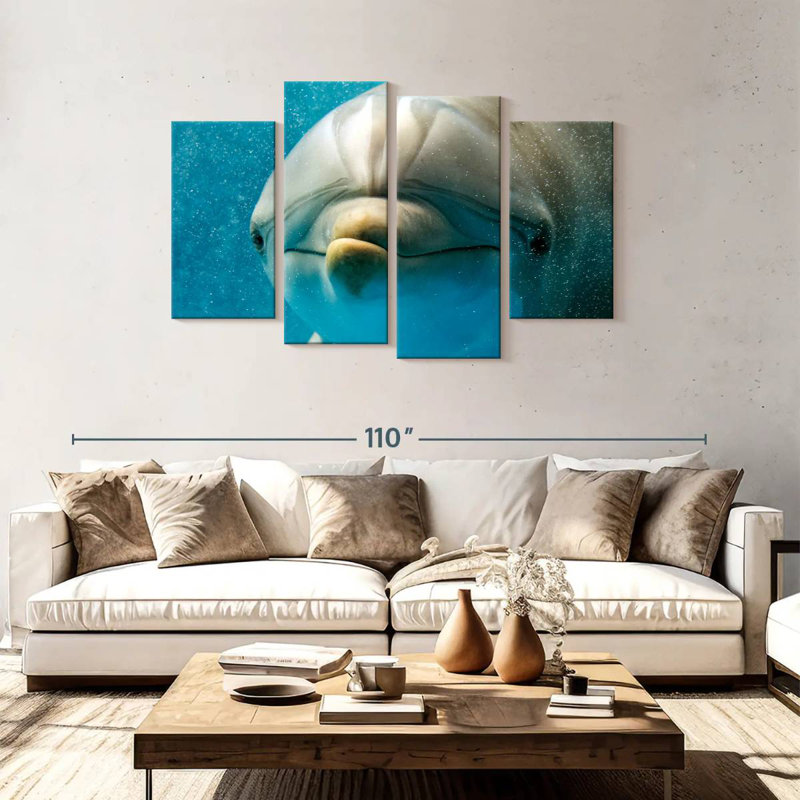 Brampt Nosy Dolphin, 48" H x 75" W