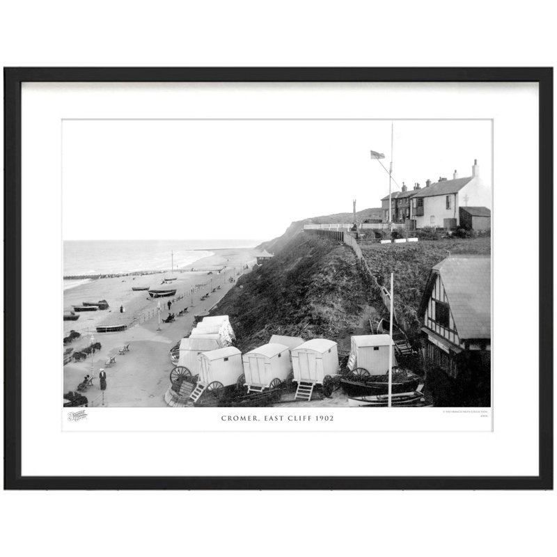 Cromer, East Cliff 1902 by Francis Frith - Single Picture Frame Print, 40cm H x 50cm W x 2.3cm D