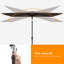 Parasol de marché rectangulaire 120 po x 78 po-114813834