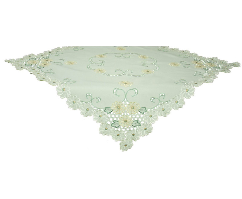 Shera Embroidered Cutwork Table Topper