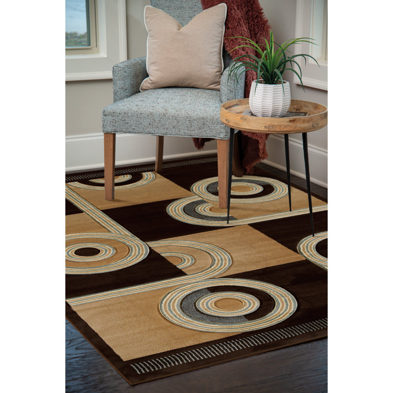 Tapis rectangulaire en polypropylène tissé à la machine Batichon, Rectangle 5 pi 3 po x 7 pi 6 po