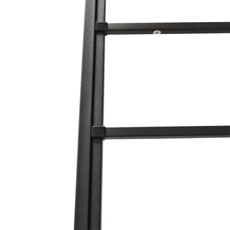 Base de lit plateforme en métal Wagar, Noir, Grand