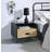 Fienley 1-Drawer Nightstand in Oak/Black