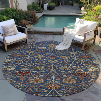 Tapis intérieur / extérieur bleu Muse 