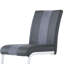 4 tabourets de bar gris - base élégante, rembourrés, repose-pieds en métal (4 unités), pieds en forme de L, repose-pieds, butées avant argentées, hauteur 40 po, largeur 17 po, profondeur 21 po