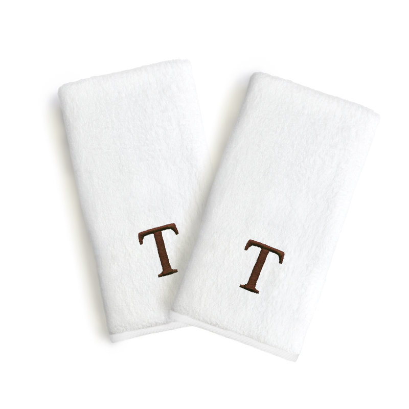 Soft Twist Hand Towel, Letter: T