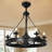 30-In 6-Light Traditional Farmhouse Candle Fandelier Ceiling Fan with Lights with Remote Control-577277409