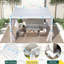 10 pi. L 10 pi. D Pergola de rangement en aluminium