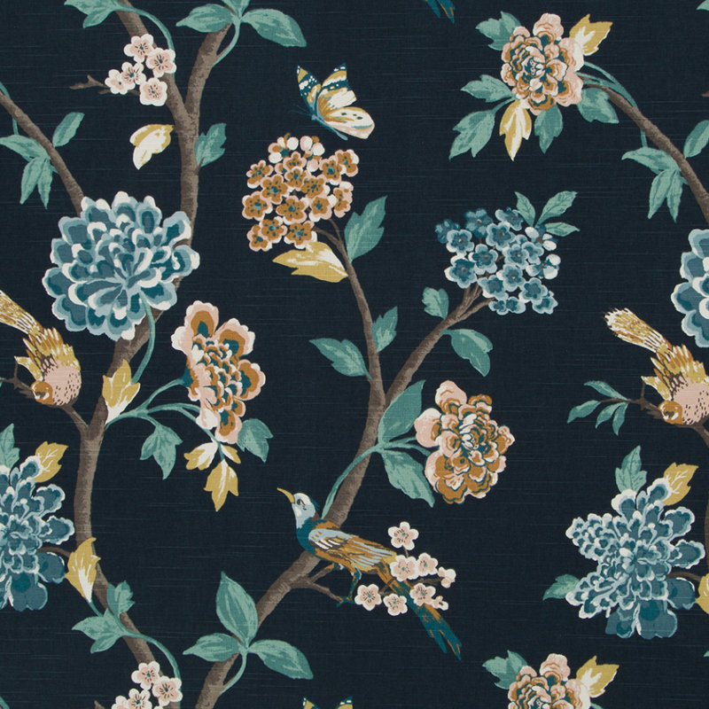 Tissu 100% coton Dwellstudio Helene, Amiral