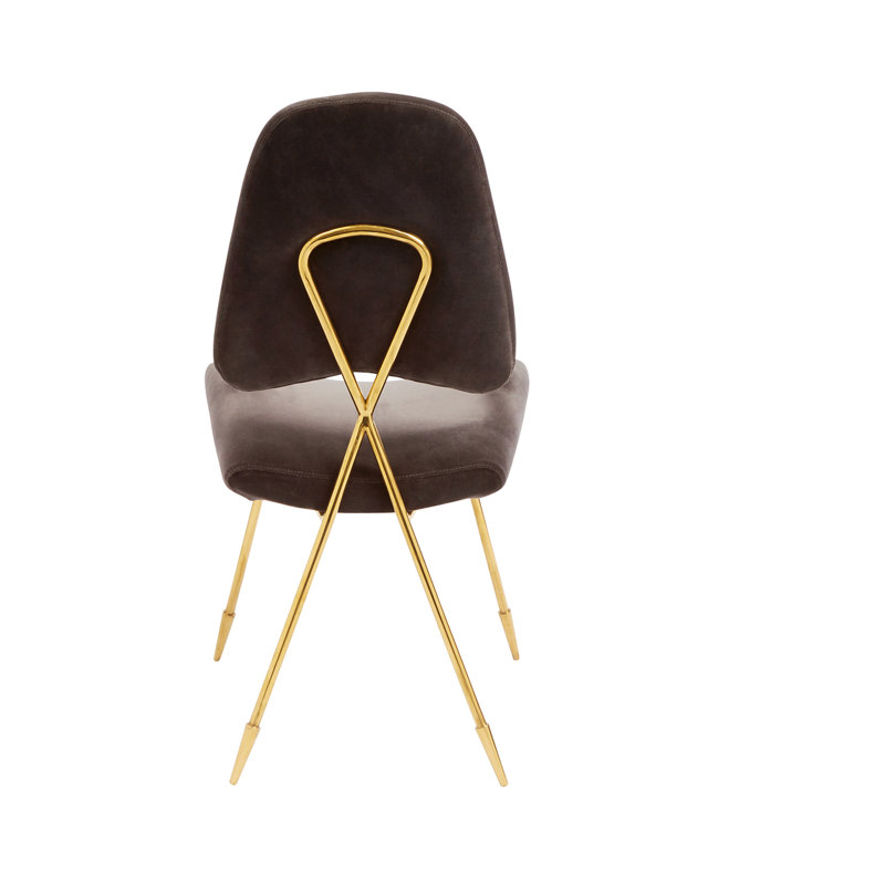 Maxime Dining Chair, 100% Cotton Rialto Charcoal