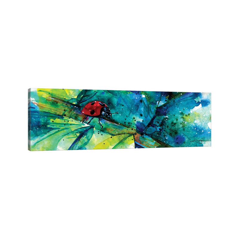 Ladybug I by Kathy Morton Stanion - Wrapped Canvas Panoramic Gallery-Wrapped Canvas Giclée, 182.88 cm H x 60.96 cm W