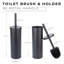 Brosse de toilette en bronze huilé avec pot-63221010