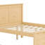 Lit plateforme simple en bois avec lit gigogne escamotable, tablettes de rangement-1799201914-1799201908