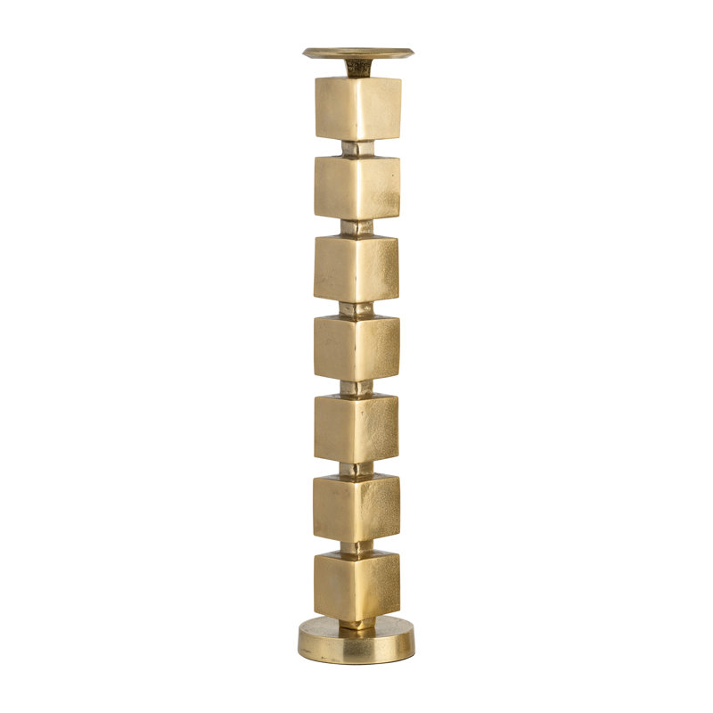 Bougeoir de table en aluminium Pantai, H 24 po x l 5 po x P 5 po