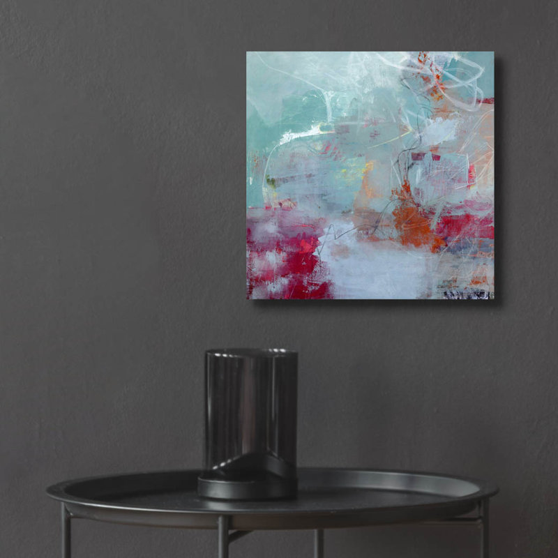 Art mural en verre Wrought Studio «Tranquility» par Jayne Walther, H 12 po x l 12 po x P 0,13 po