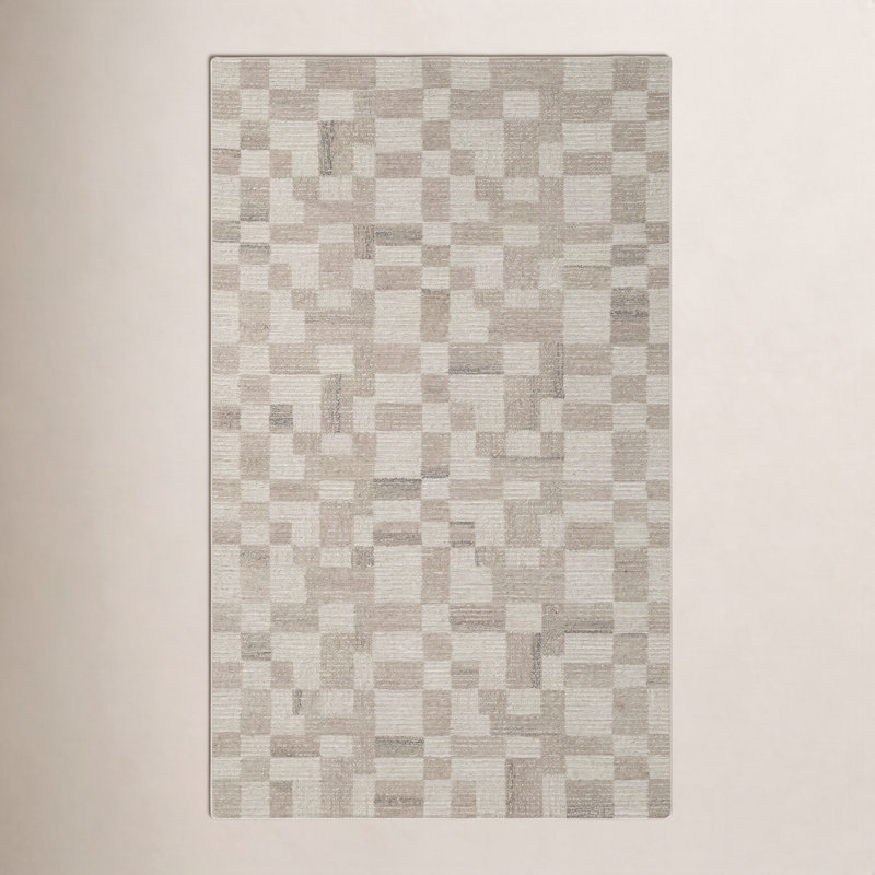 Tapis Roha en laine touffeté à la main Tildi, Rectangle 8 pi 9 po x 11 pi 9 po