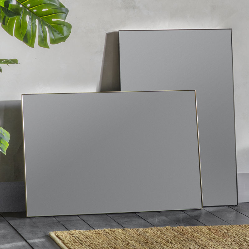 Aidric Metal Flat Wall Mirror
