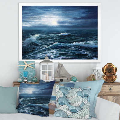 " Sunshine Through The Ocean Waves " by Designart