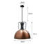 Cumberbatch 1 - Light Black Dome Pendant-2108012765