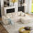 Modern Overstuffed Compression Boneless Corduroy L-Shaped Sectional Sofa With Chaise For Living Room - No Need Assembly-109954100-116063845
