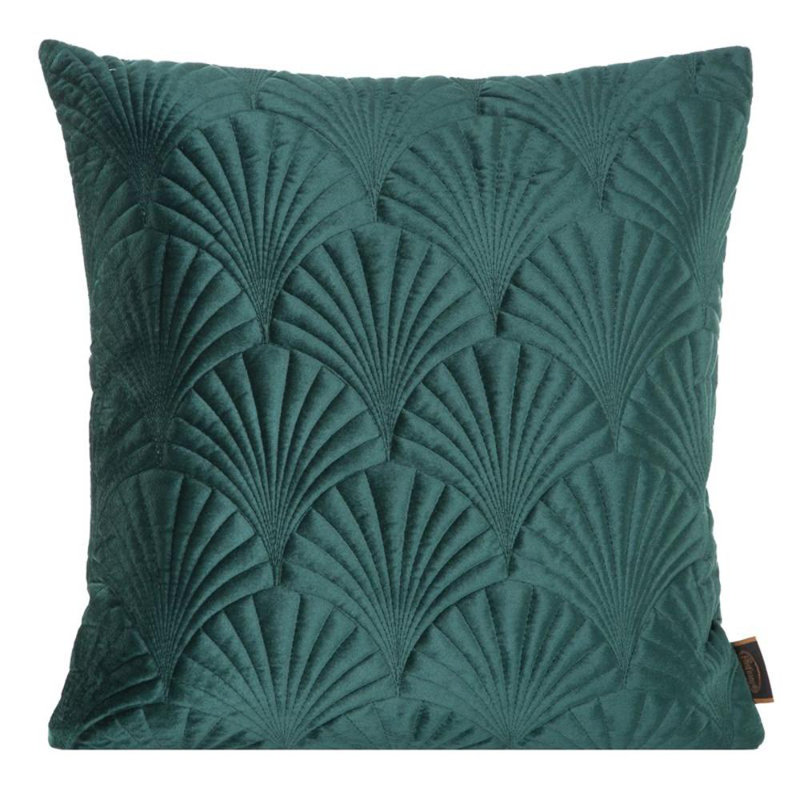 Microfiber Square Pillow Case, Dark Green