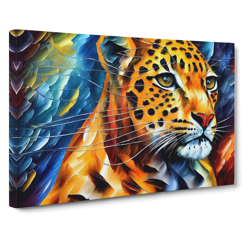 Leopard Painting Vol.3 Abstract - Wrapped Canvas, 35cm H x 50cm W x 3cm D