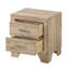 Table de chevet 2 tiroirs Natural - Table de chevet moderne avec tiroirs de rangement | Organisateur de mobilier élégant