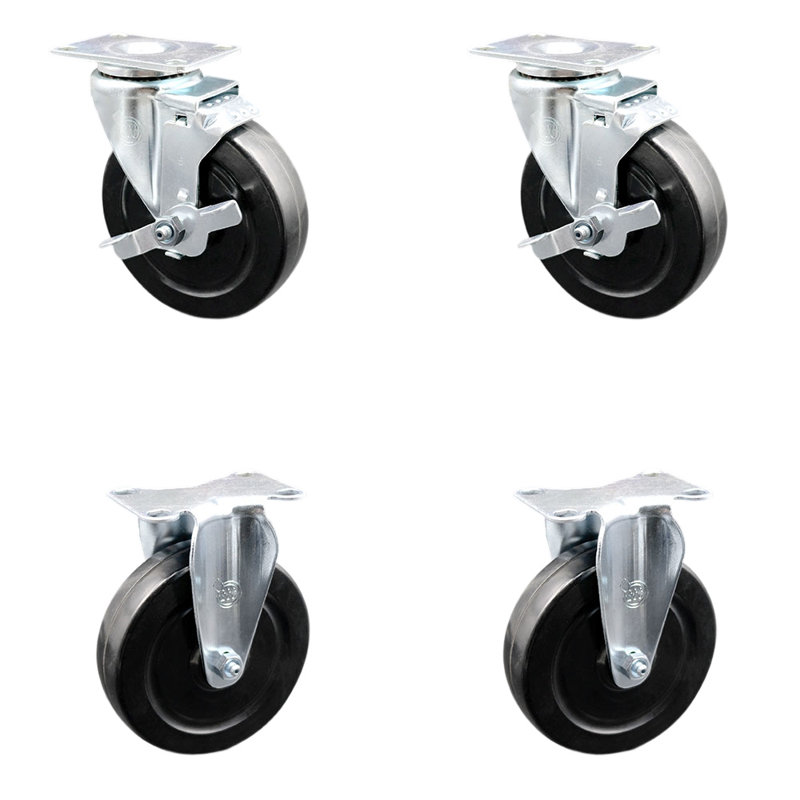 Hard Rubber Swivel Caster
