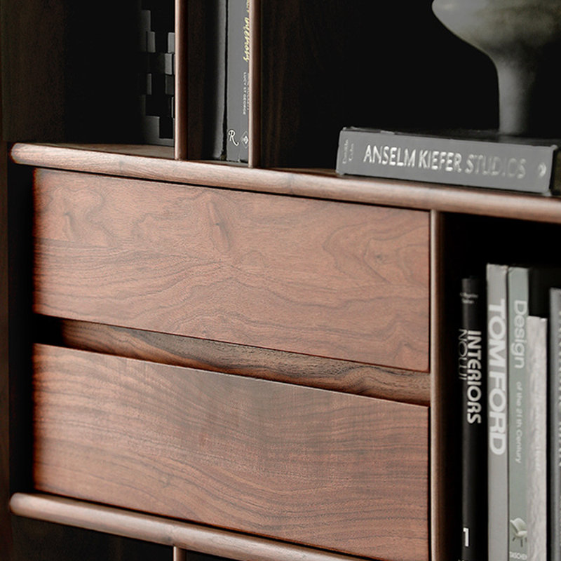 American Style Multiple Lattice  Wood Bookcase