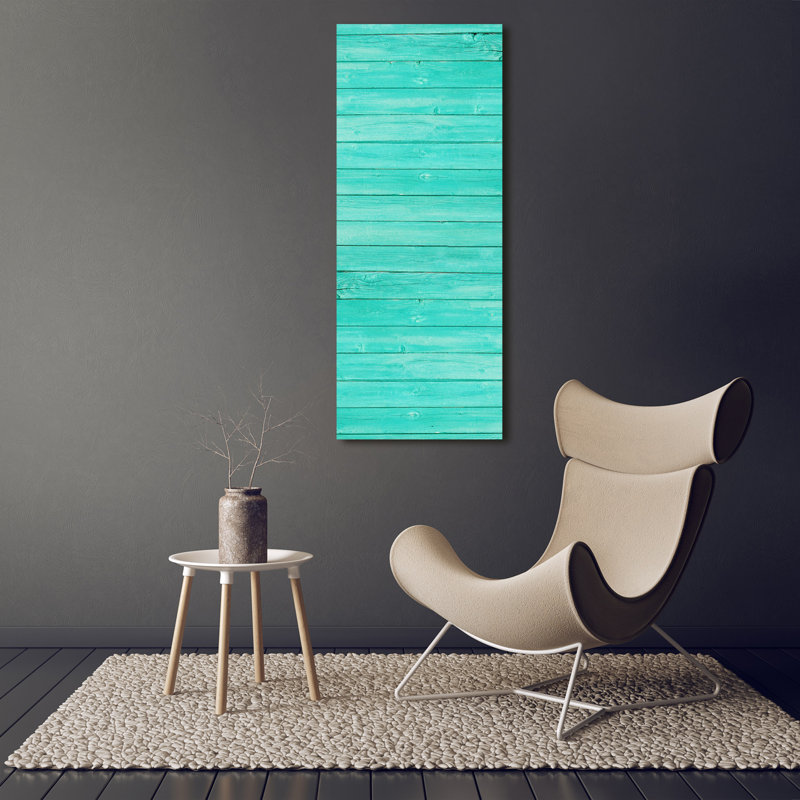 Green Boards - Wrapped Canvas Print
