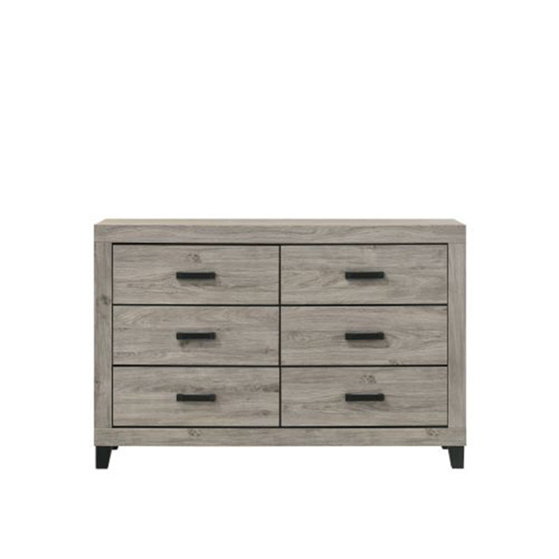 Commode élégante au fini gris clair Mari