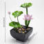 Fontaine de bureau verte Lotus