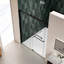 Porte de douche avec verre trempé 5/16 po, porte coulissante