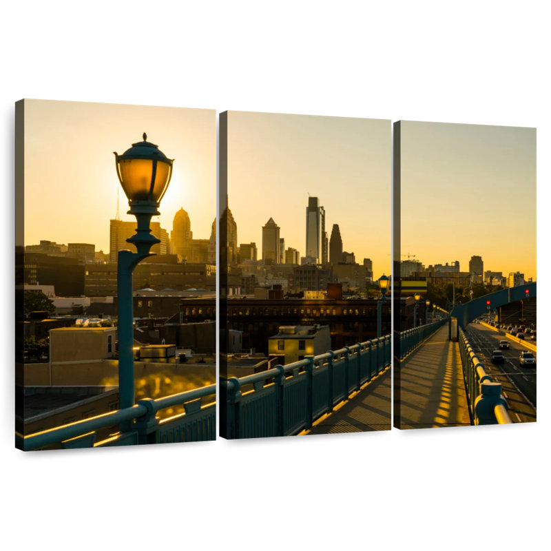 Sireci Philadelphia Franklin Bridge, 28" H x 45" W