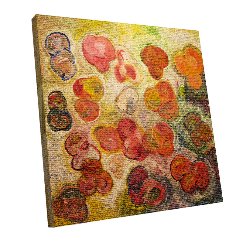 Textured Particles Painting by Irina Gorbman, 24" H x 24" W