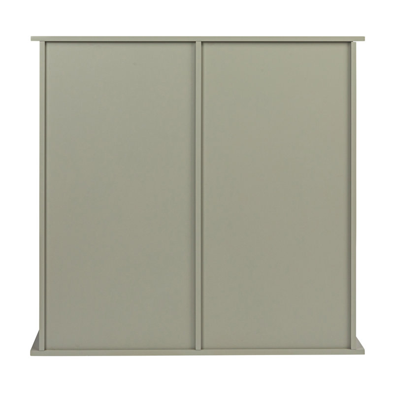Gray Tilt-Out Cabinet Laundry Sorter with Shutter Front