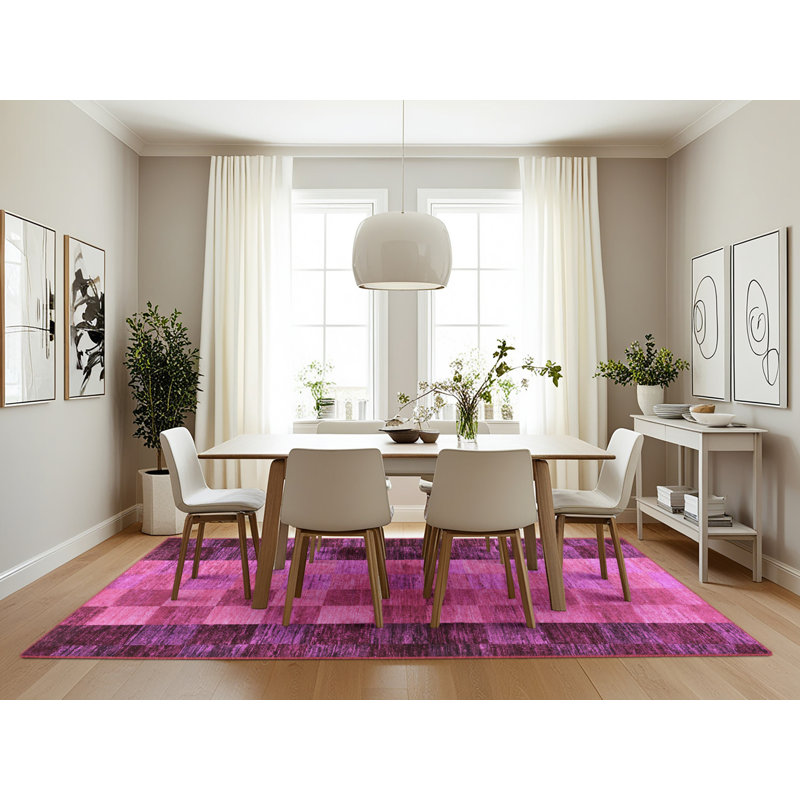 Geometric Indoor Rug, Rectangle 7' x 10'