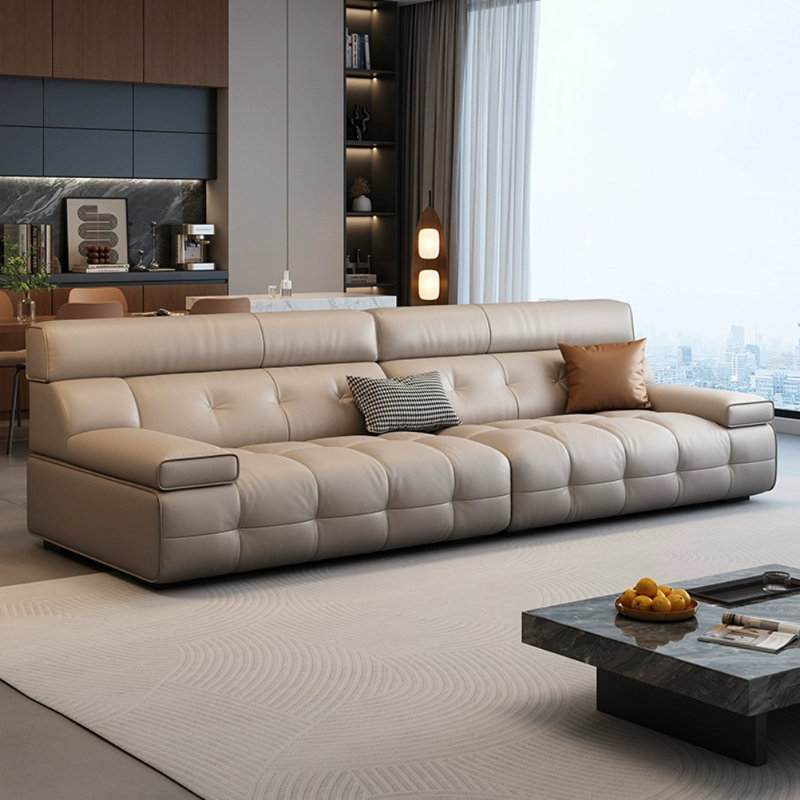 Canapé moderne minimaliste et créatif, Gris clair