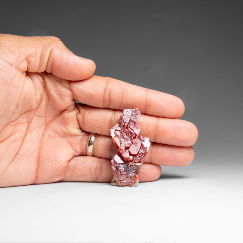 Vanadinite (Parallel Hoppered Growth) Crystal Cluster From Morocco (32.4 Grams)