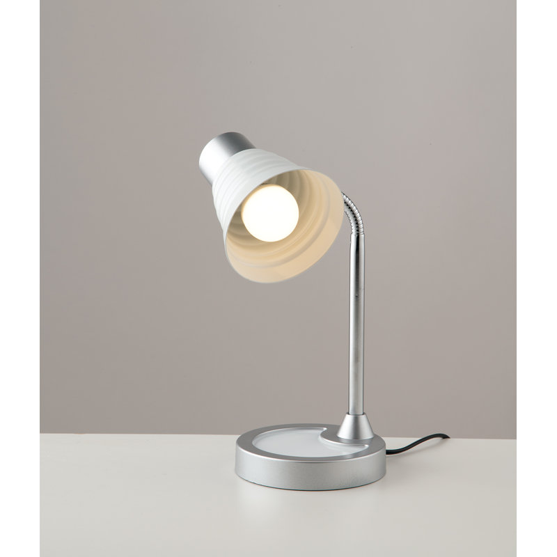 Camrion Metal Desk Lamp, White, White, White
