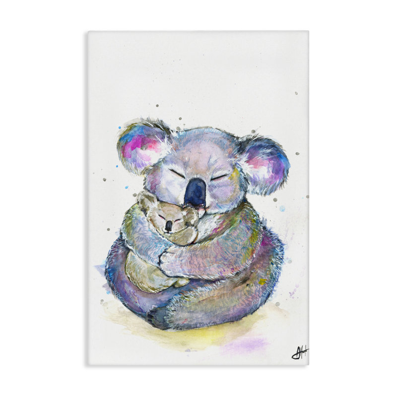 Cuddly Koalas, toile par Marc Allante, H 24 po x l 16 po