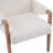 Krisslyn 6-Person Rubberwood Dining Table Set With Upholstered Chairs & Double Pedestal Base-128966943-128966941