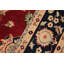 Tapis rouge / noir en laine noué à la main oriental 9 pi 2 po x 12 po Oriental