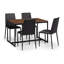Criss Metal Base Dining Table-59794295
