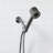 Bath Bliss 6 Function Monsoon Filtering Shower Head In Grey