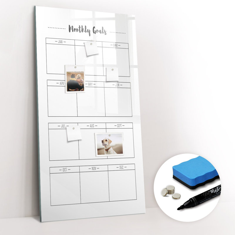 Magnetic Glass Dry Erase Board
