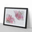 Two Spring Flowers in Pink in Abstract - Picture Frame Graphic Art Print-55777440-55777438