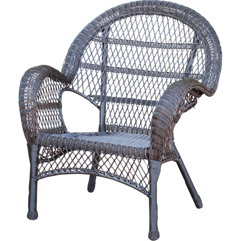 Chaise en osier Santa Maria - ensemble de 2, Espresso