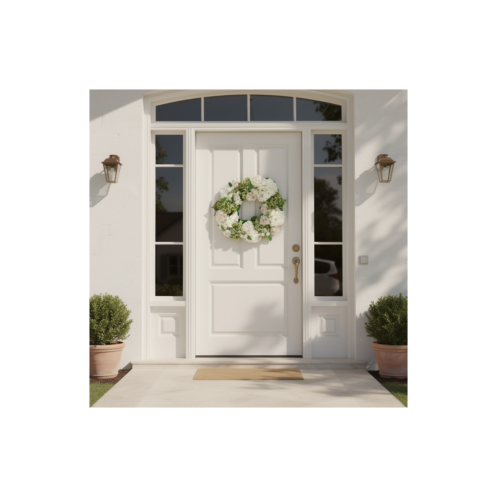 23" Hydrangea Spring Wreath